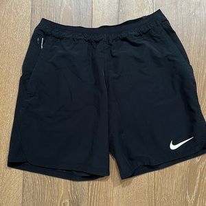 Like new, black Nike Pro dry-fit training shorts.  Size large